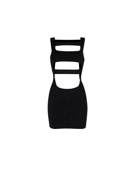 Roberto Cavalli Black Cut-Out Detail Mini Dress
