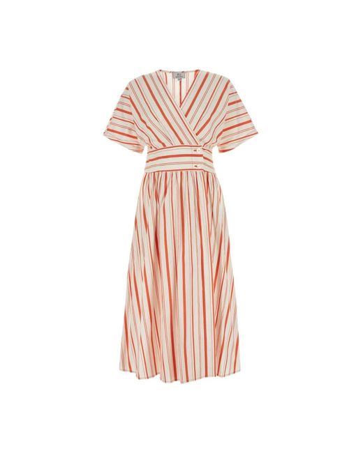 Woolrich Pink Besticktes stretch-baumwollkleid