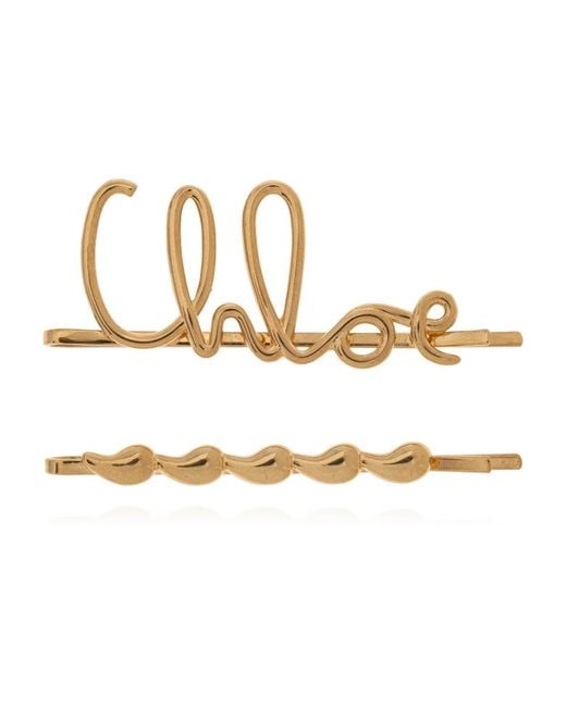 Hair Accessories di Chloé in Metallic