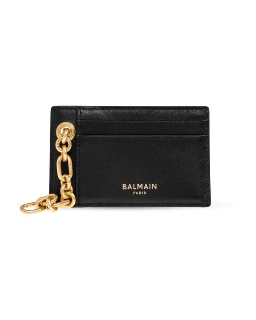 Balmain Monogramm Kartenetui in Black für Herren