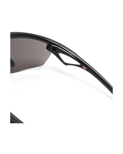 Oakley Gray Schwarze shield sonnenbrille prizm technologie