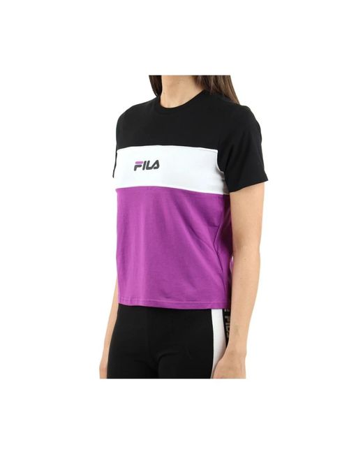 T-Shirts Fila de color Purple
