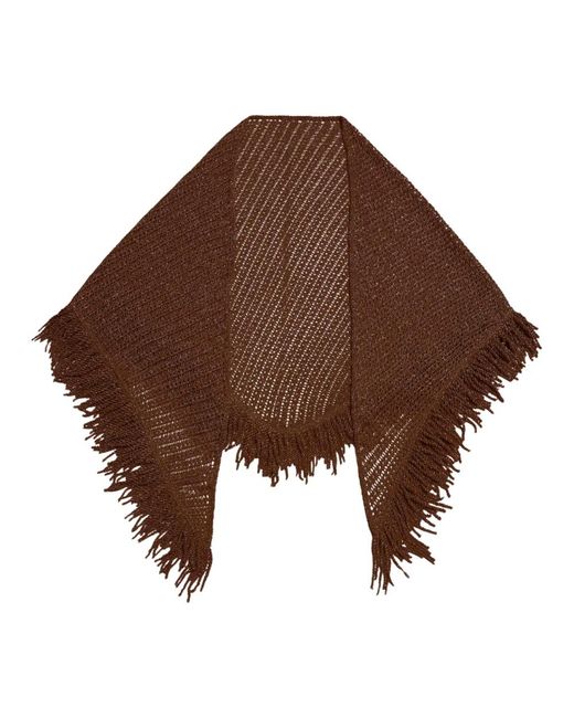 SIMONA CORSELLINI Brown Winter Scarves