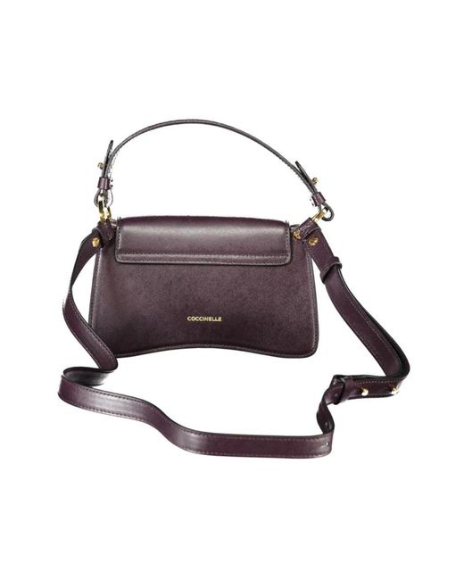 Coccinelle Purple Lila Leder Damen Handtasche