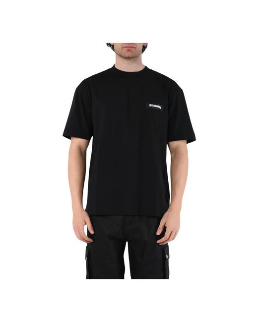 Les Hommes Black T-Shirts for men