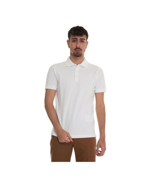 Fay White Polo Shirts for men
