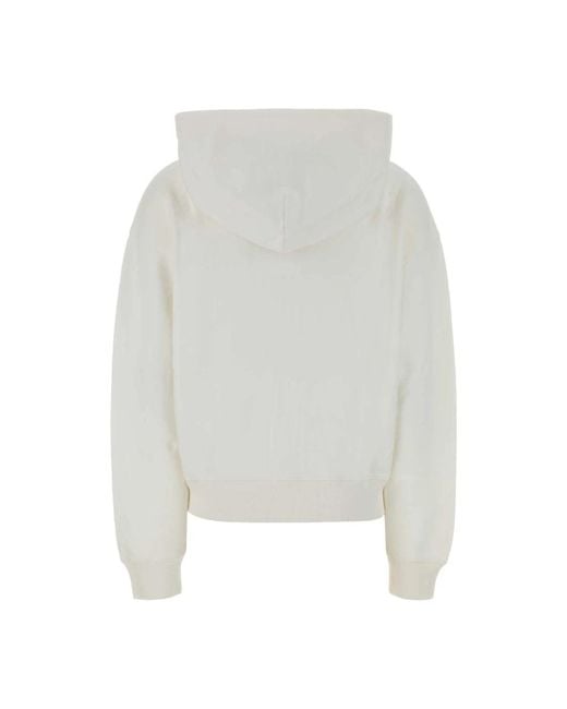 Sporty & Rich White Zip-Throughs