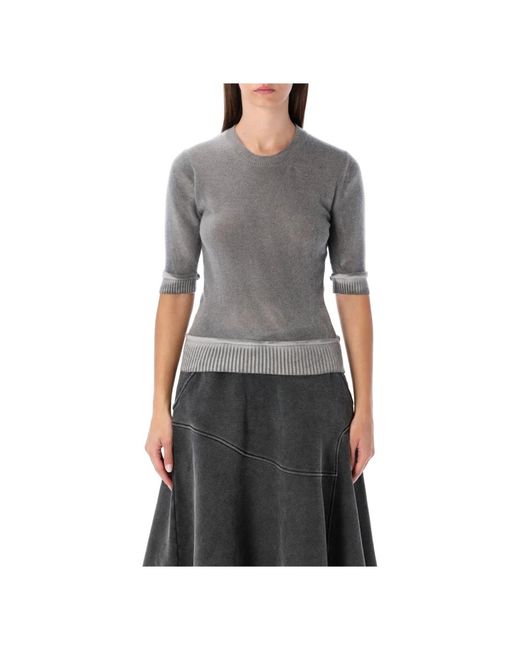 Our Legacy Gray Round-Neck Knitwear