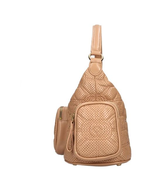 La Carrie Brown Shoulder Bags