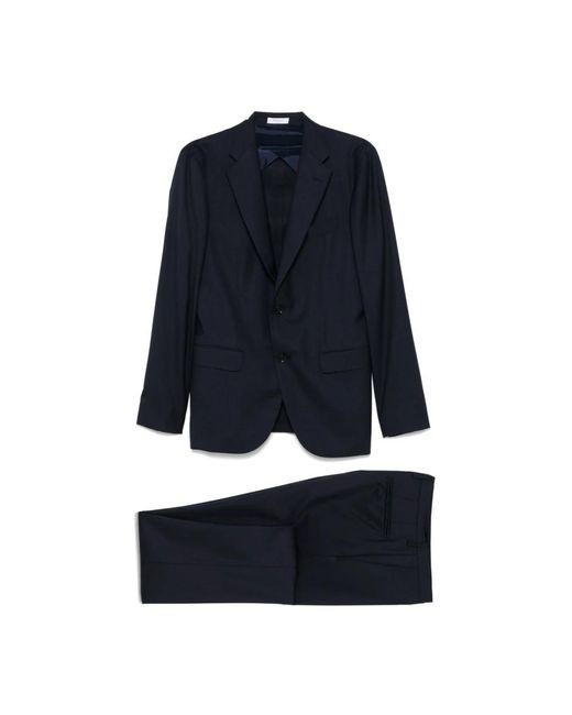 Boglioli Blue Single Breasted Suits for men