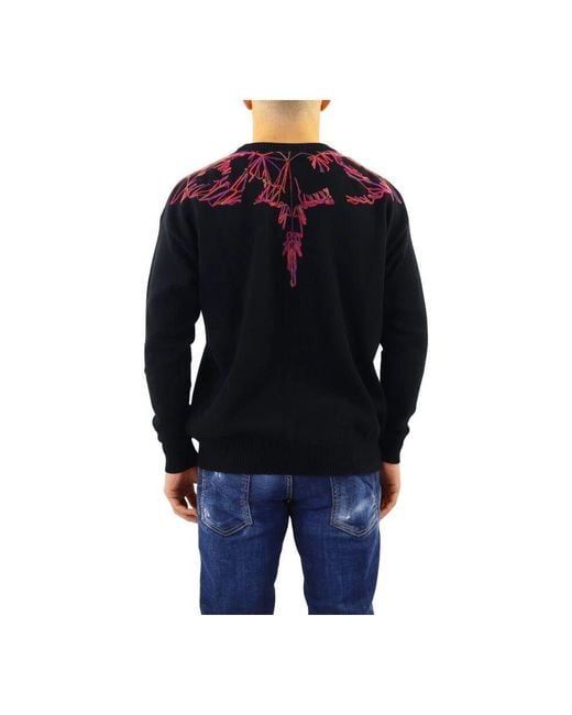 Round-Neck Knitwear Marcelo Burlon de hombre de color Blue