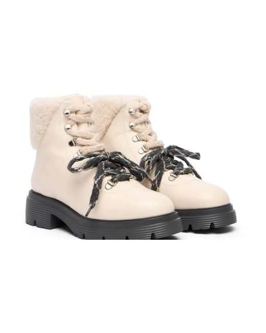 Stuart Weitzman Schoenen ,Hudson Lite Lace-Up Bootie in het Natural