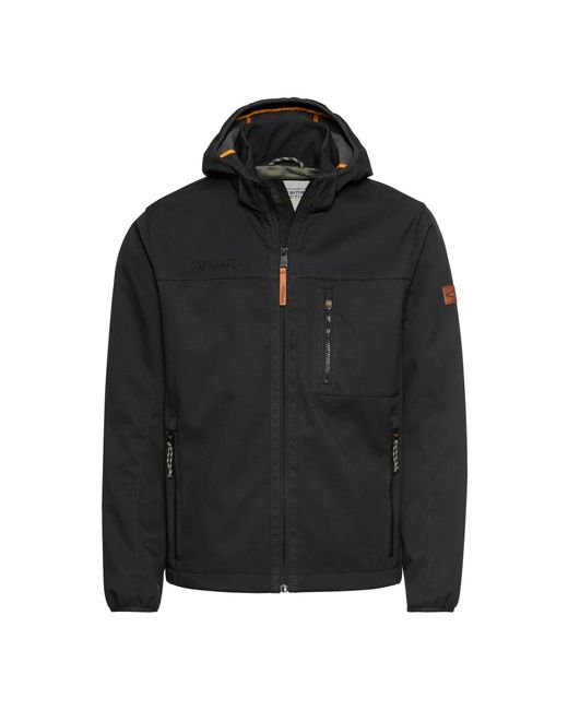 Camel Active Softshell Jack Van Gerecycled Polyester in het Black voor heren