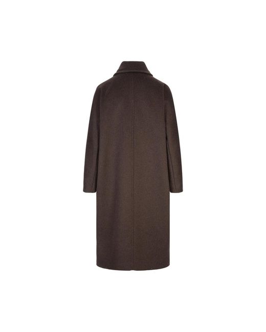 Max Mara Brown Double-Breasted Coats