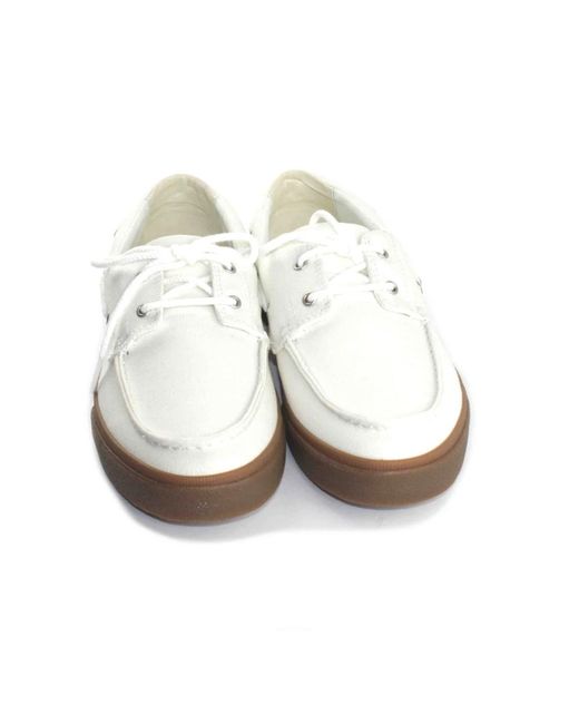 Timberland White Sailor Shoes for men