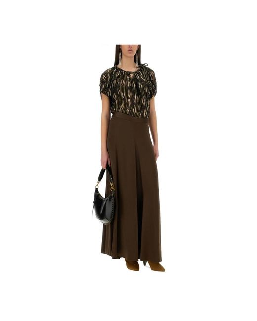 Isabel Marant Overhemden ,Zwart ,Blouse Met Gedrapeerde Schouderuitsnijding in het Black
