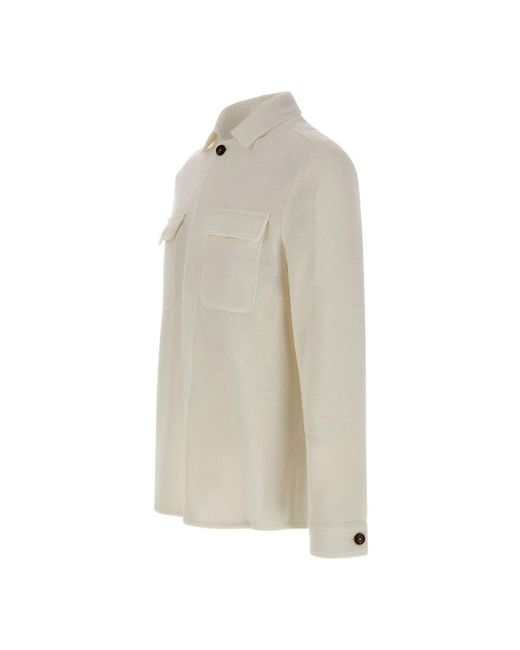 Eleventy White Light Jackets for men
