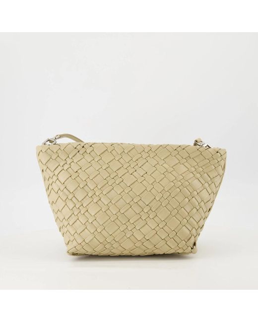 IRO Gevlochten Leren Clutch Lente-Zomer 2025 in het Natural