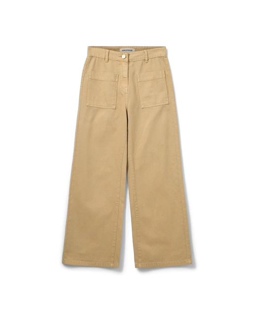 Wide Trousers Sofie Schnoor de color Natural