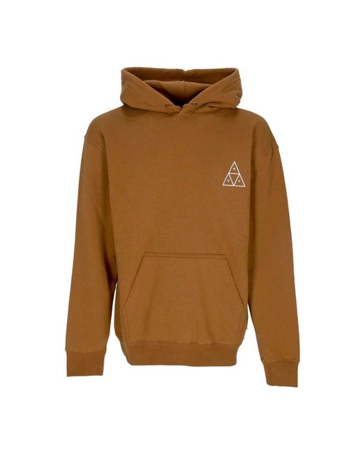 Huf Triangle Po Hoodie Set Langarm in Brown für Herren