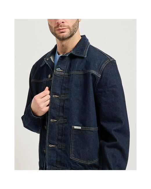 Guess Blue Denim Jackets for men