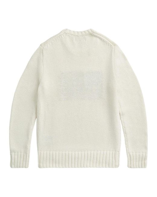 Ralph Lauren White Round-Neck Knitwear for men
