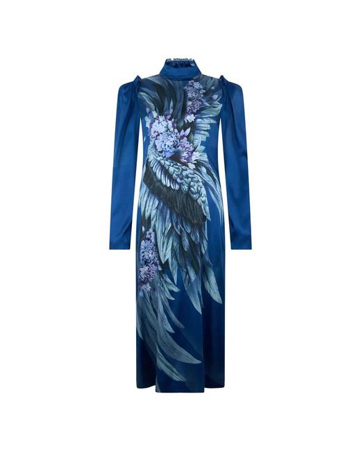 Midi Dresses Alberta Ferretti de color Blue