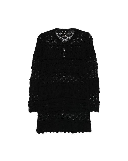 Semicouture Black Knitted Dresses