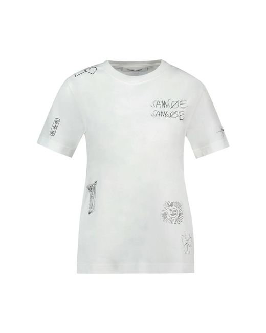 Samsøe & Samsøe White T-Shirts