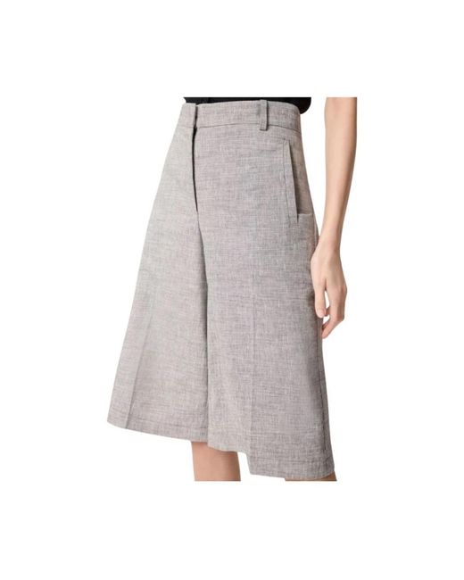 Pinko Gray Long Shorts