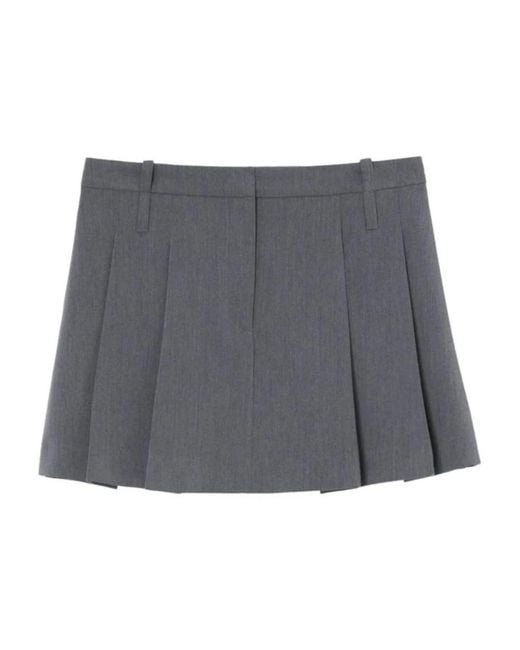 Pinko Gray Short Skirts