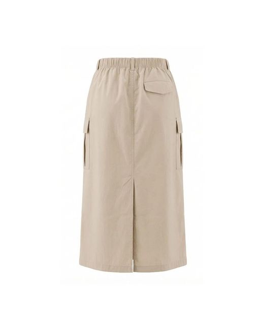 Notyz Cargo Midi Rok in het Natural