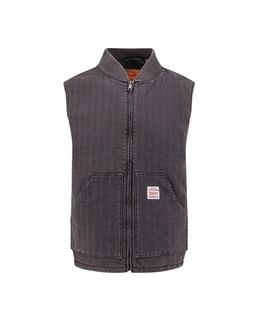 Vests di Levi's in Gray da Uomo