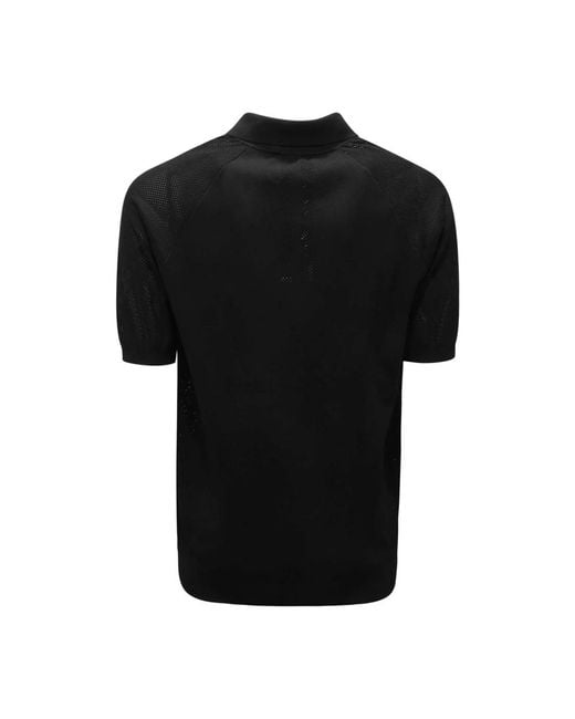 Dolce & Gabbana Black Polo Shirts for men