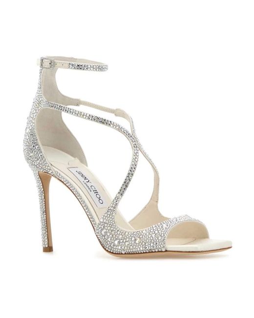 Jimmy Choo White High Heel Sandals