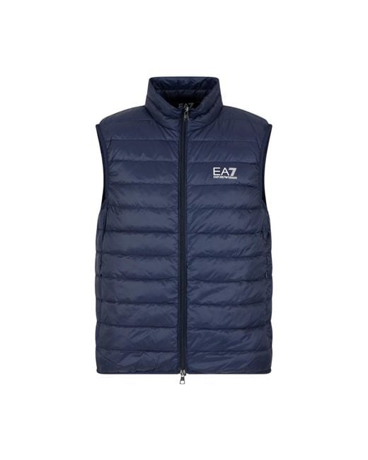 EA7 Blue Vests for men