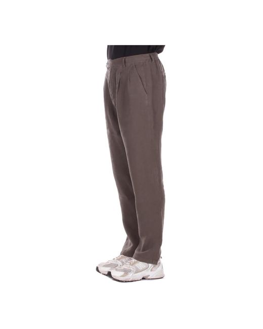 Mc2 Saint Barth Gray Wide Trousers for men
