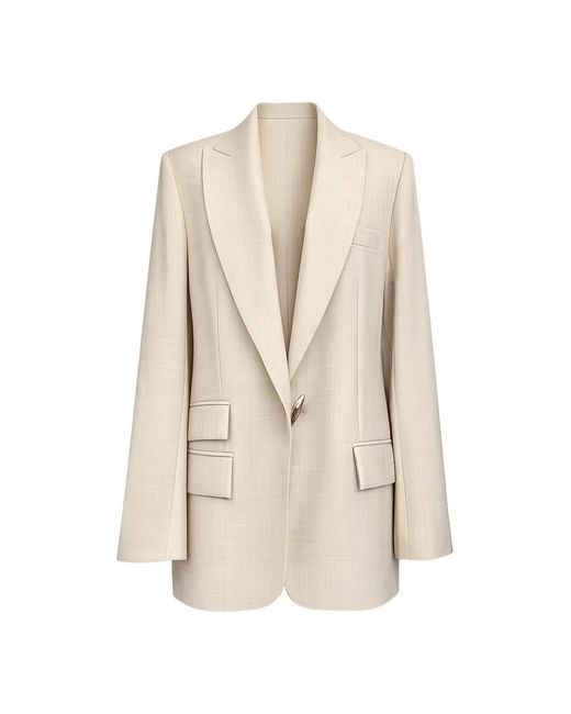 SIMONA CORSELLINI Natural Blazers