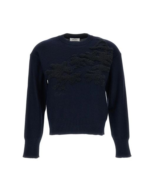 Erdem Blue Round-Neck Knitwear
