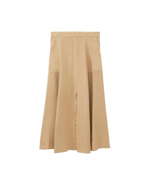 ROSSO35 Natural Midi Skirts