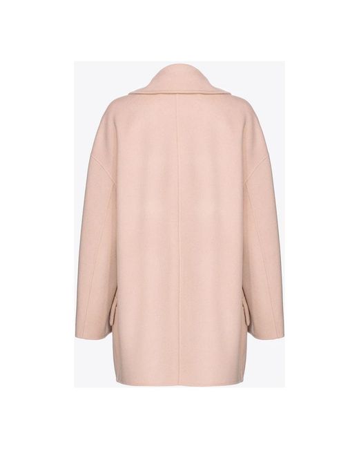 Single-Breasted Coats Pinko de color Pink