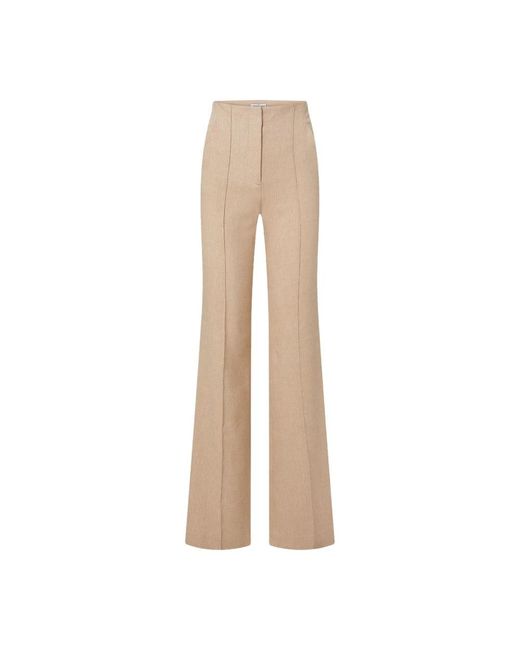 Veronica Beard Natural Wide Trousers