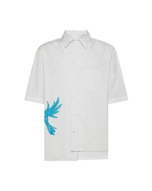 Lanvin White Short Sleeve Shirts for men