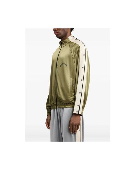 Palm Angels Green Zip-Throughs for men