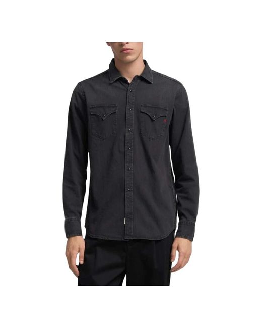 Replay Black Casual Shirts for men