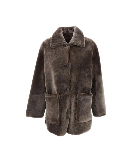 Arma Shearling Jas in het Brown