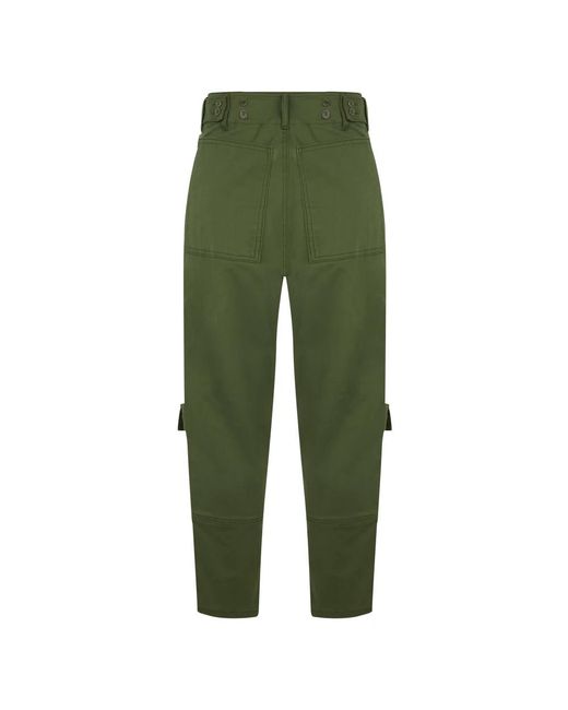 Moschino Green Straight Trousers for men