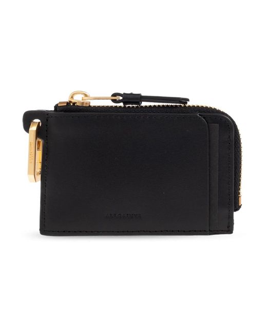 AllSaints Accessoires ,Zwart ,Leer Wallets & Cardholders in het Black