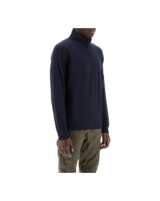 C P Company Blue Zip-Throughs for men