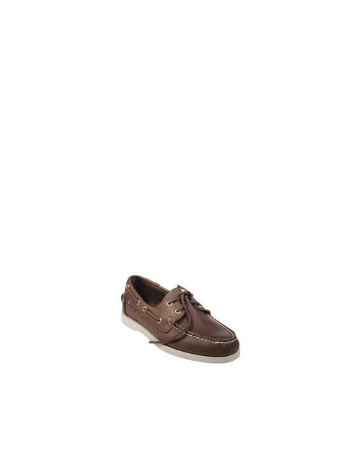 Sebago Brown Sailor Shoes for men